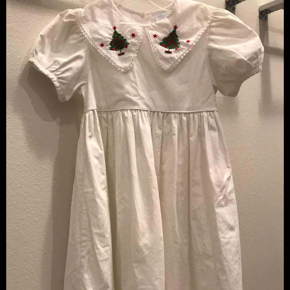 Lavender Blue Holiday Dress with Embroidery
